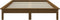 vidaXL - Bedframe - massief - grenenhout - honingbruin - 140x200 - cm