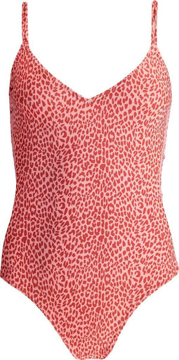 Barts Bathers V-Neck One Piece - Panterprint - Roze - Maat 36