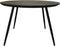 Tafel Zurich rond Swiss edge - ø120x76 - Zwart - Acaciahout/etaal