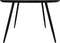 Tafel Zurich rond Swiss edge - ø120x76 - Zwart - Acaciahout/etaal