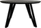 Tafel Zurich rond swiss edge - ø130x76 - Zwart - Acaciahout/metaal