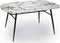 Tafel Zwart Metaal Wit Melamine (90 x 76,5 x 160 cm)