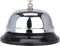 Tafelbel/receptiebel - Metaal - Zilver - 9 cm