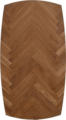 Tafelblad Fishbone Danish Straight - 180x100x4 - Naturel - Eiken