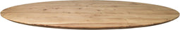 Tafelblad Zurich ovaal - 200x100x3,8 - Naturel - Swiss edge - Acaciahout