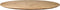 Tafelblad Zurich ovaal - 200x100x3,8 - Naturel - Swiss edge - Acaciahout