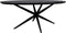 Tafelblad Zurich ovaal - 220x110x3,8 - Zwart- Swiss edge - Acaciahout