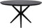 Tafelblad Zurich rond - ø80x3,8 - Zwart - Swiss edge - Acaciahout
