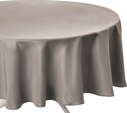 Tafelkleed polyester anti vlek - Rond - Dia 180 cm - Anti vlekken - Beige