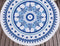 Tafelkleed - Rond - 160 CM - Blauw - Mandala - Tafelzeil