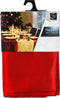 Tafelkleed roodkleurig 140 x 240 cm - Feestdecoratievoorwerp - One size - Kerst - Kersttafellaken