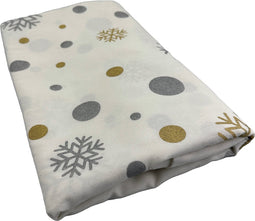 Tafelkleed Sneeuwvlokje Wit Large - 140x220 - Katoen - Mood Company
