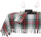 Tafelkleed Tafelkleed Xmas tartan 150x300 cm white