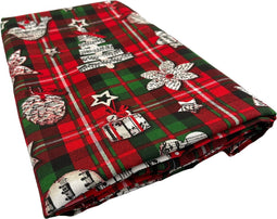 Tafelkleed Tartan Kerst Rood Large - 140x220 - Katoen - Mood Company