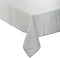 Tafelkleed van polyester rechthoekig 240 x 140 cm - grijs met print - Eettafel tafellakens