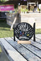 Tafelkrijtbord met houten voet - Bord - Incl. 1 krijtstift