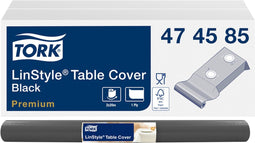 Tafellaken Tork LinStyle® 1 laags duurzaam 20mtr x 120cm zwart 474585