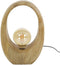 Tafellamp 1L Arch wood L - Massief mango naturel