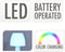 Tafellamp LED 6 verschillende kleuren