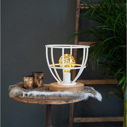 Tafellamp "Matrix" Wood Wit