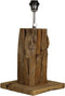Tafellamp Nature (zonder kap) - vierkant - teak