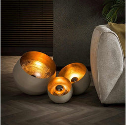 Tafellamp Ø36 basket L - Natural grey