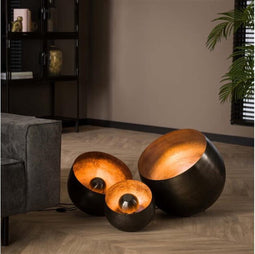 Tafellamp Ø50 basket XL - Zwart nikkel