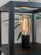 Tafellamp Vintage Zwart Mangohout