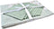 Tafellinnenset DKD Home Decor Blommor 150 x 250 x 0,5 cm Groen