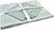 Tafellinnenset DKD Home Decor Blommor Groen 150 x 150 x 0,5 cm