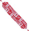 Tafelloper Kerstmis Wit Rood Polyester 180 x 33 cm