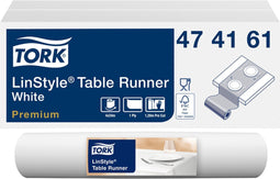Tafelloper Tork LinStyle® duurzaam 1laags 120x40cm wit 474161