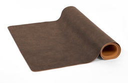 Tafelloper TROJA - kunstleer - 44x145 cm, bruin