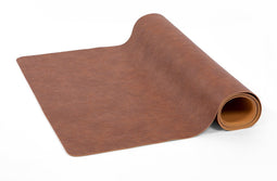 Tafelloper TROJA - kunstleer - 44x145 cm, cognac