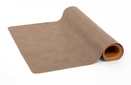 Tafelloper TROJA - kunstleer - 44x145 cm, taupe
