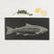 Tafelloper Zalm - Gegraveerd - 50x25 - Leisteen - Just Slate Company Scotland