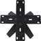 Tafelpoot Crow - 70x70x72 - Gepoedercoat zwart - Metaal