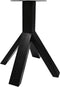 Tafelpoot Crow - 70x70x72 - Gepoedercoat zwart - Metaal