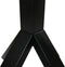 Tafelpoot Crow - 80x80x72 - Zwart - Metaal