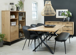 Tafelpoten Metaal Zwart - Set van 2 - X-poot - Poten Reno - Giga Living