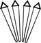 Tafelpoten - V-Model -18x1x80 - Gepoedercoat zwart - Metaal