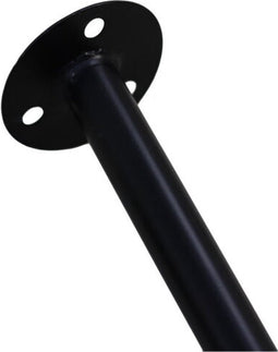 Tafelpoten Ventura - ø2x35 - Zwart - Metaal - Set van 4