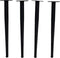Tafelpoten Ventura - ø2x35 - Zwart - Metaal - Set van 4
