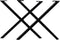 Tafelpoten - X-model - 80x10x72 - Zwart - Metaal - Set van 2