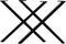 Tafelpoten - X-model - 80x10x72 - Zwart - Metaal - Set van 2
