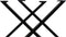 Tafelpoten - X-model - 80x10x72 - Zwart - Metaal - Set van 2