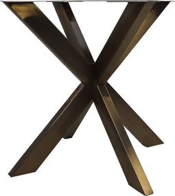 Tafelpoten X-model - 80x80x72 - Antique gold - Metaal - Set van 2
