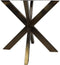 Tafelpoten X-model - 80x80x72 - Antique gold - Metaal - Set van 2