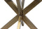 Tafelpoten X-model - 80x80x72 - Antique gold - Metaal - Set van 2
