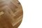 Tafeltop Fishbone Rond- 130x130x4 - Naturel - Eiken
